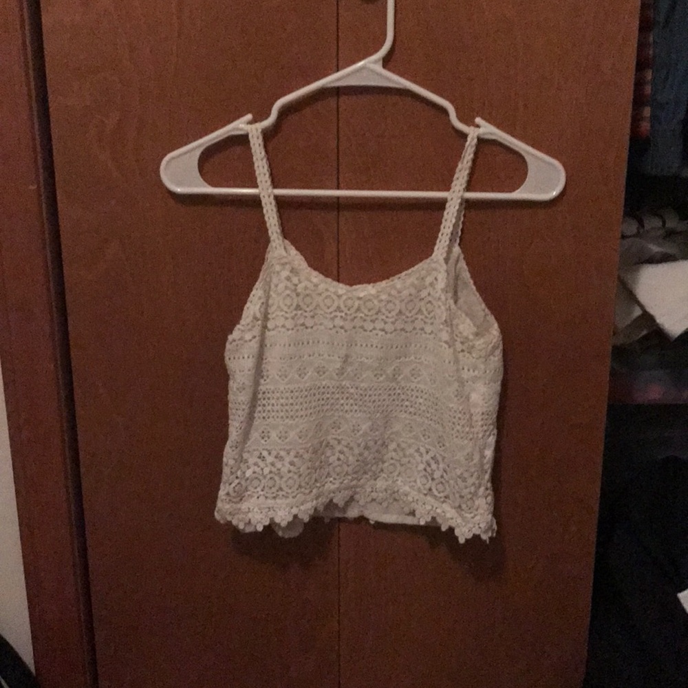 White crop top